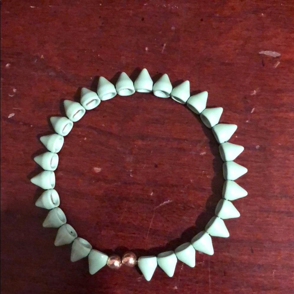 Bauble Bar Spiked Aqua Bracelet